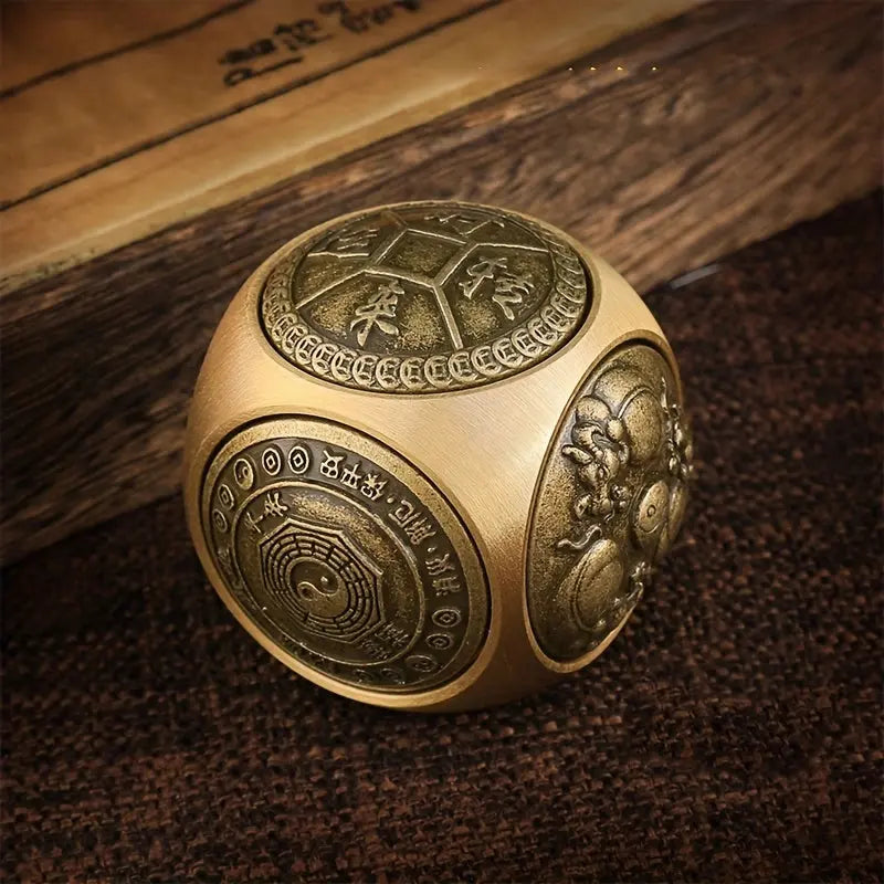 Brass Stress Relief Spinner with Redating Six-Sided Cube