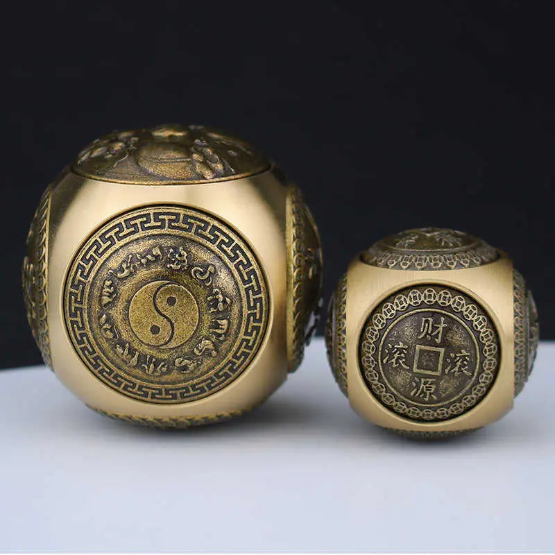 Brass Stress Relief Spinner with Redating Six-Sided Cube
