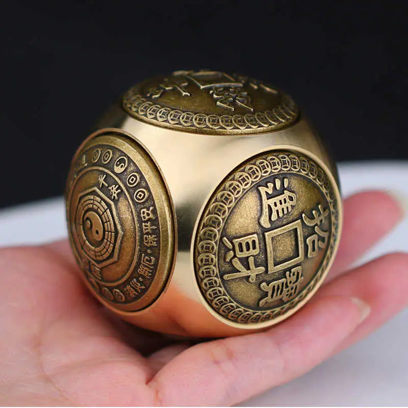 Brass Stress Relief Spinner with Redating Six-Sided Cube