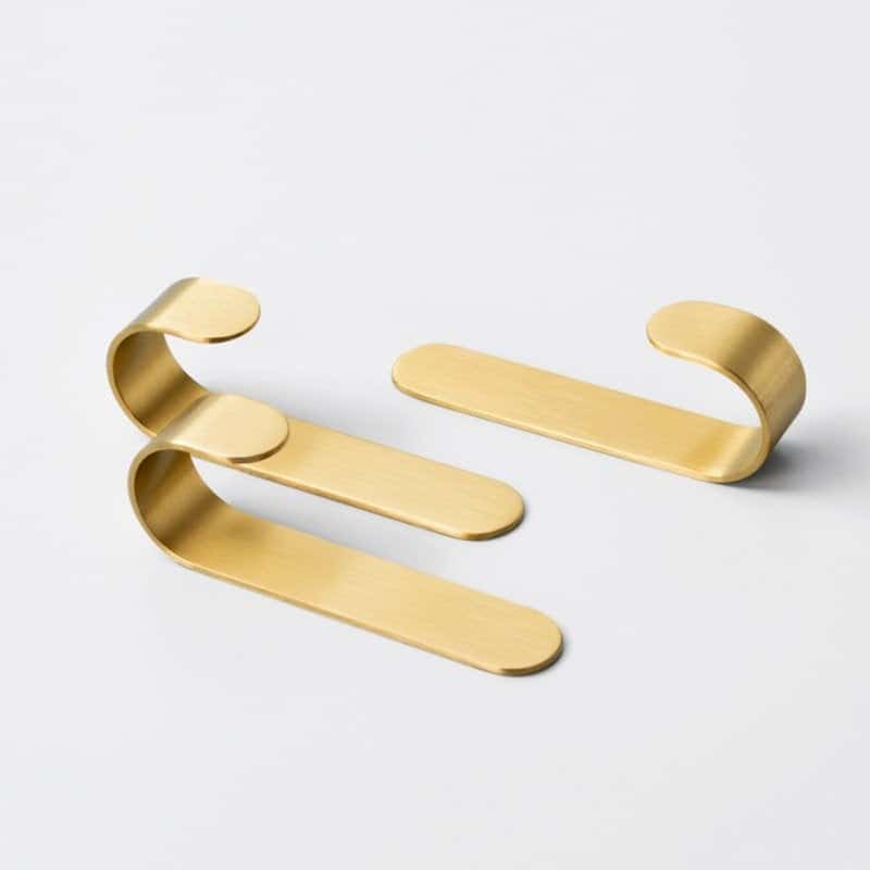 Brass Wall Hook Set | Rust-Resistant Coat Hooks Wardrobe