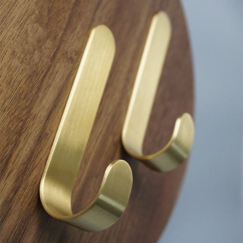 Brass Wall Hook Set | Rust-Resistant Coat Hooks Wardrobe