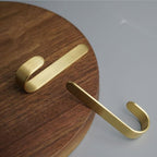 Brass Wall Hook Set | Rust-Resistant Coat Hooks Wardrobe