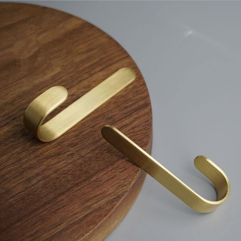 Brass Wall Hook Set | Rust-Resistant Coat Hooks Wardrobe