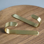 Brass Wall Hook Set | Rust-Resistant Coat Hooks Wardrobe