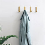 Brass Wall Hook Set | Rust-Resistant Coat Hooks Wardrobe