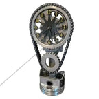 Watch chain with movement - Silent rotating table clock