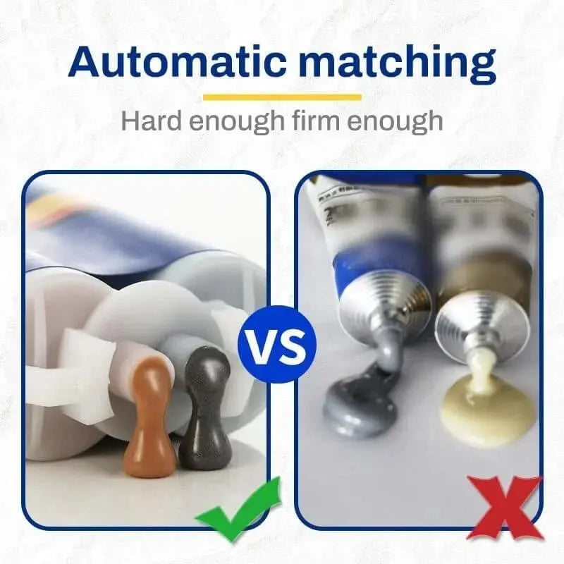 Metal repair adhesive for permanent repairs