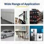 Metal repair adhesive for permanent repairs