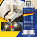 Metal repair adhesive for permanent repairs