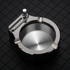 Metal ashtray with stick lighter – Elegant & refillable