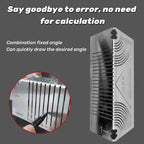 Metalworking measuring and bending aid for precise 90-degree angles