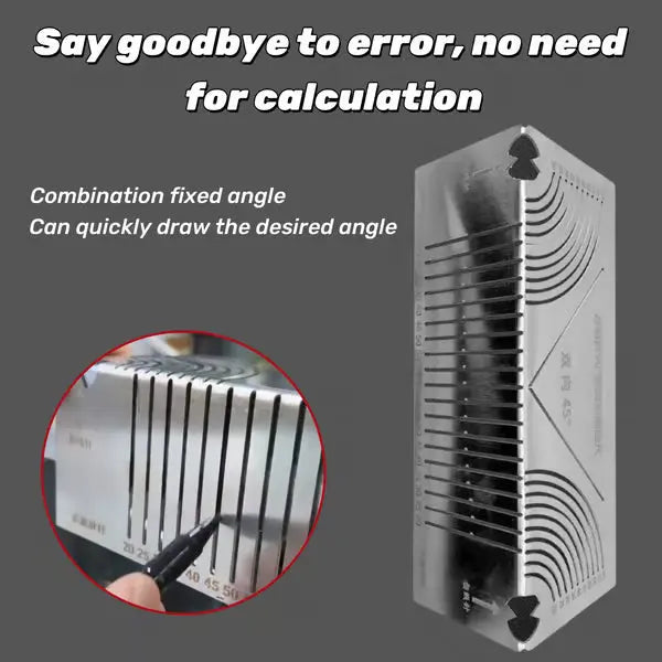Metalworking measuring and bending aid for precise 90-degree angles