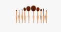 Oval Brush Set in Metallic Gold - Gives you the ultimate blending you need!