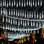 Meteor effect illuminating outdoor space