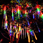 Meteor shower LED string lights | Outdoor Christmas lighting