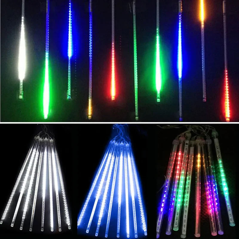Meteor shower LED string lights | Outdoor Christmas lighting