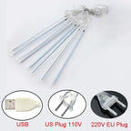 Meteor shower LED string lights | Outdoor Christmas lighting