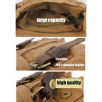 Michael Bag – Vintage Canvas Messenger Bag for Men with Leather Accents