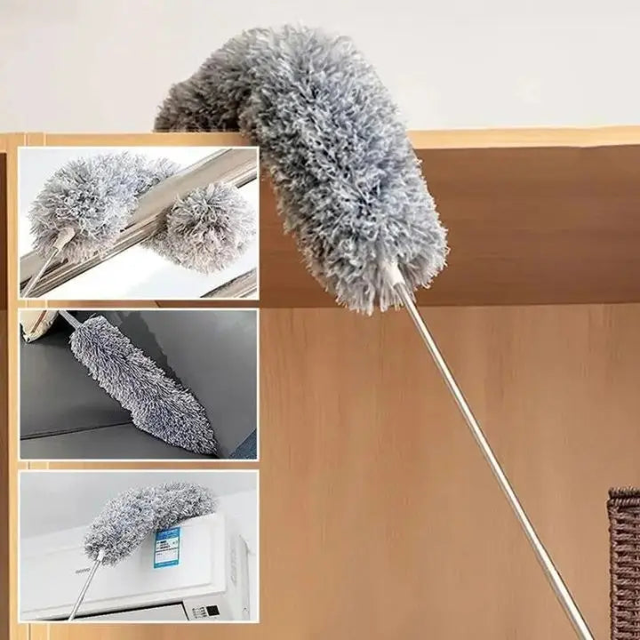 Microfiber Dusting Duster with Long Handle - Flexible Washable
