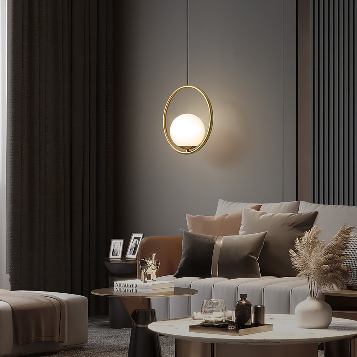 MiraGlow Modern Pendant Light – Elegant Loft Lighting for a Cozy Atmosphere