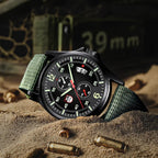 Military Quartz Watch – Lightweight Tactical Nylon Strap Watch for Men