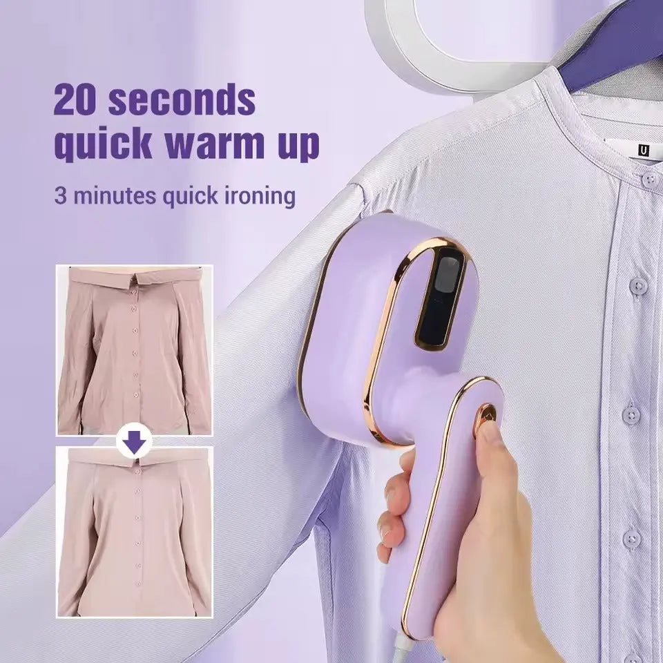 Mini Steam Iron – Crease-free in seconds, at home & on the go