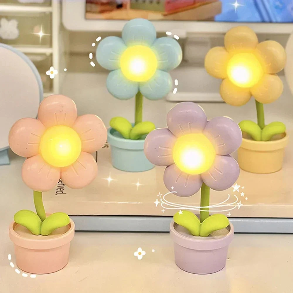 Cute Flower Night Light for Children – LED Table Lamp in Flower Design for the Children's Room