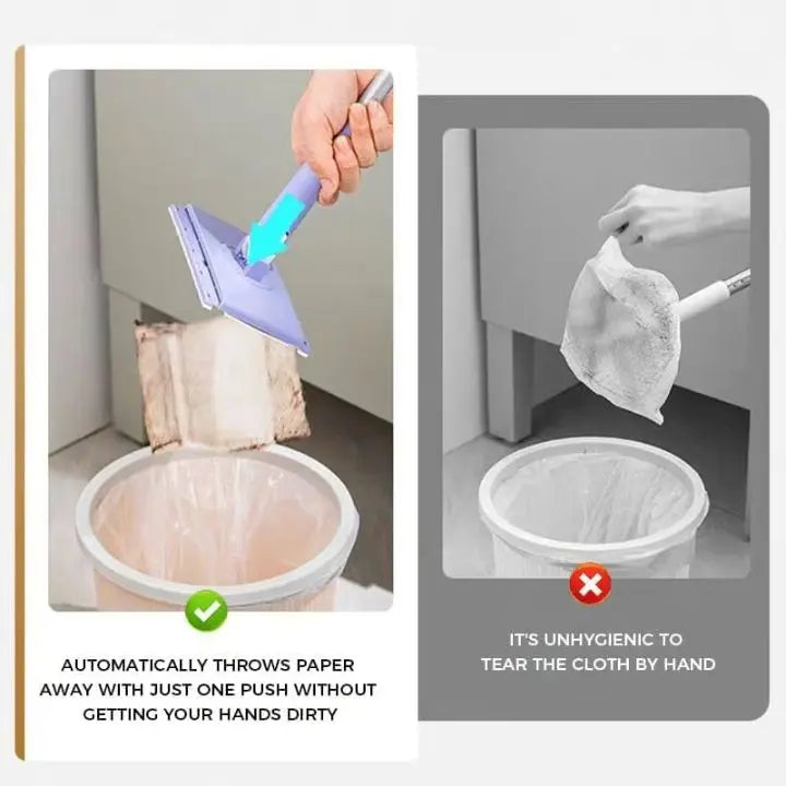 Mini-Mop with automatic cloth changing system + 10 cleaning cloths