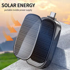 Mini Emergency Solar Power Bank – Compact Solar Charger with Lightning or Type-C Connector