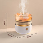 Himalaya salt crystal lamp & essential oil diffuser, USB ultrasonic humidifier for home & office