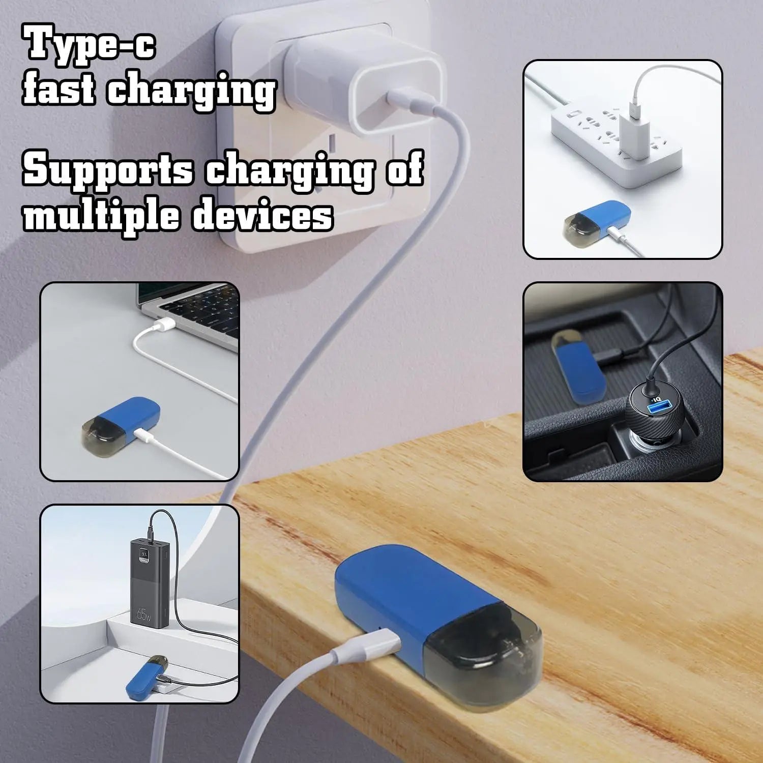 Mini precision trimmer for nose, ears and eyebrows with USB-C charging