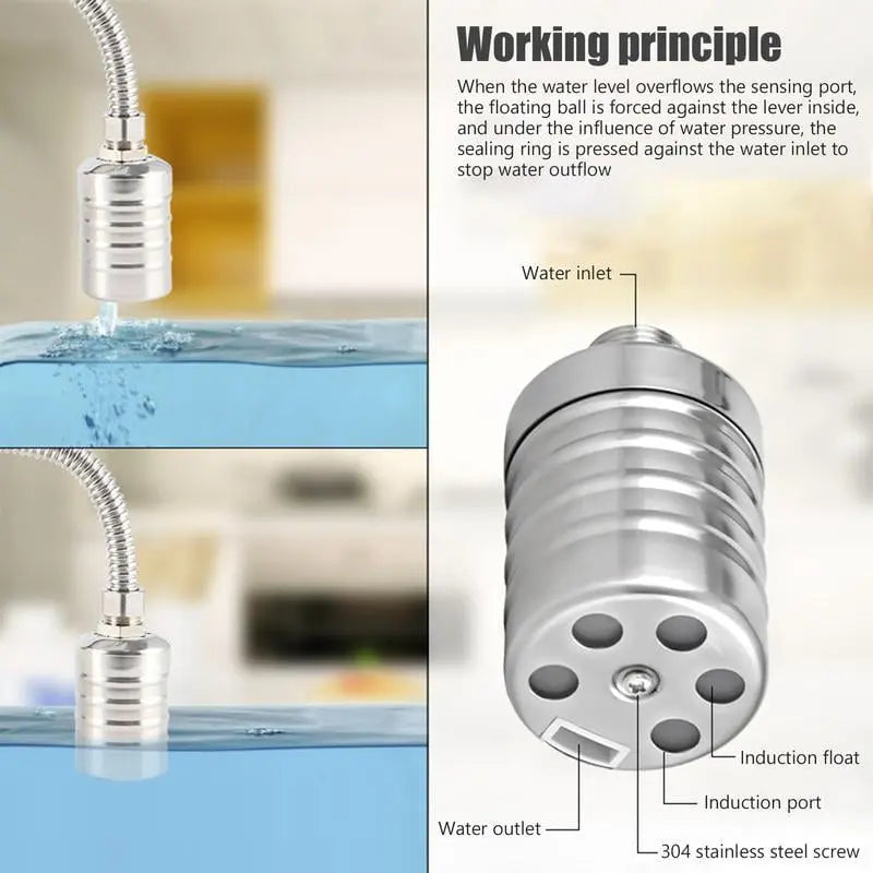 Mini-float-valve made of stainless steel – Automatic water level control