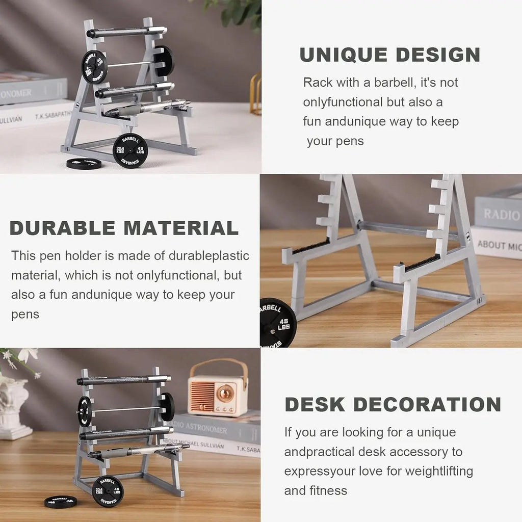 Mini-Squat-Rack-Pen Holder – Unique Gift for Fitness Fans