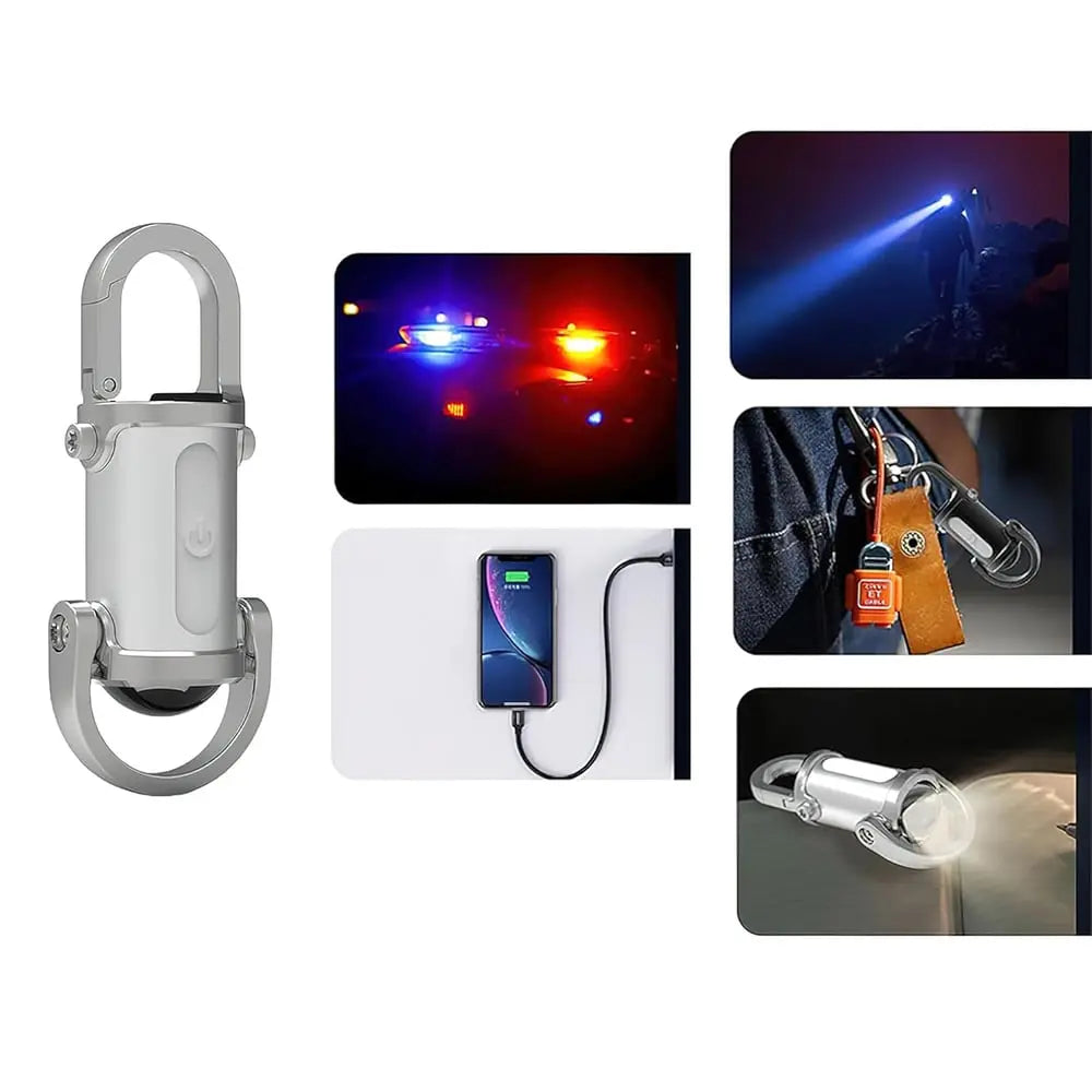 Mini USB-C Rechargeable Keychain Flashlight