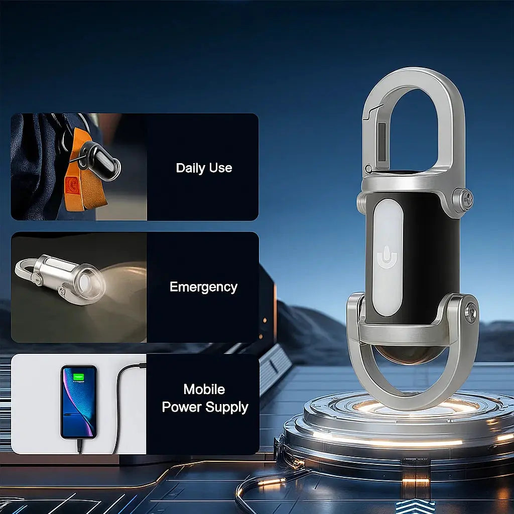 Mini USB-C Rechargeable Keychain Flashlight