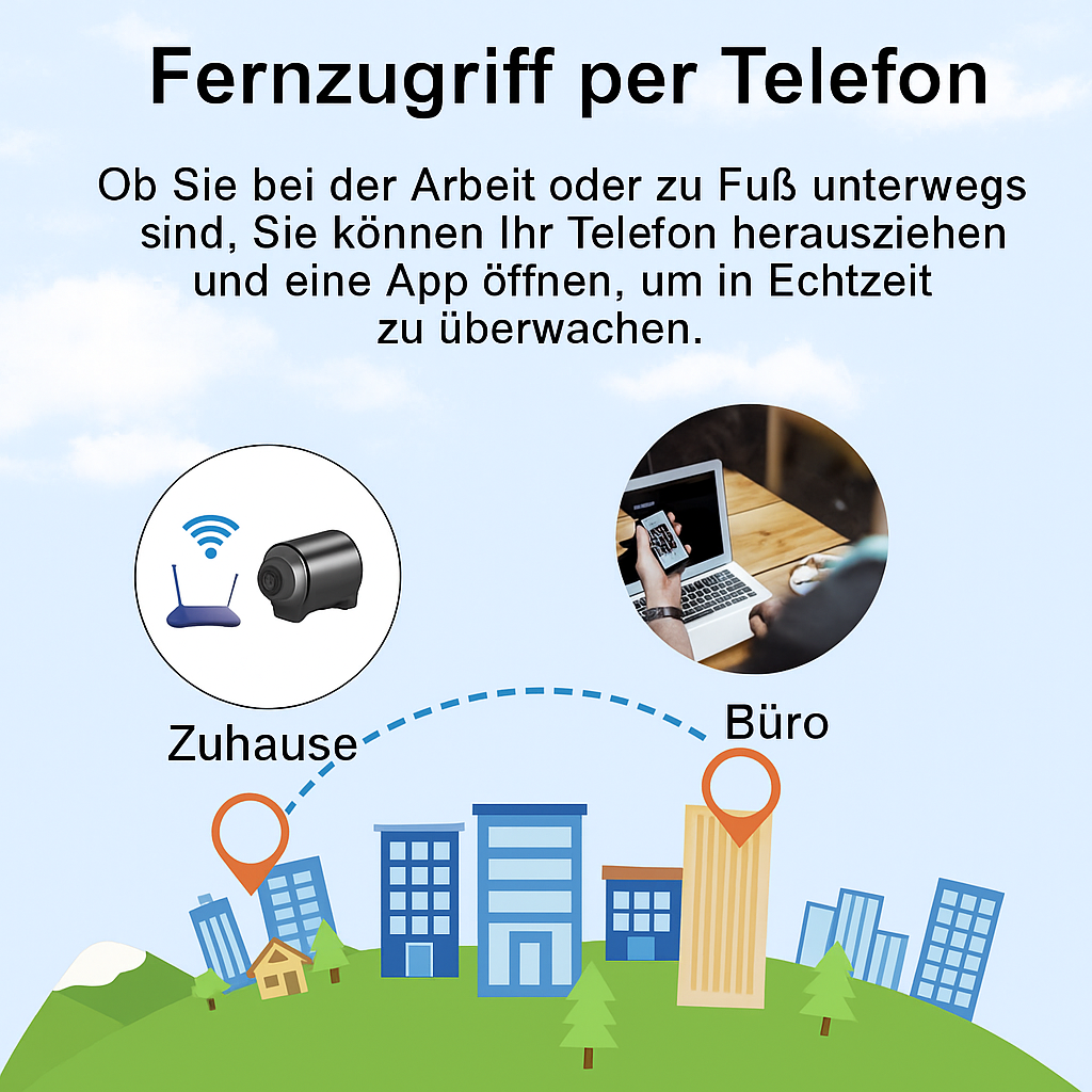 Mini Wi-Fi Security Camera with Night Vision and Motion Detection