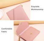 Elegant Compact Wallet with Tassel