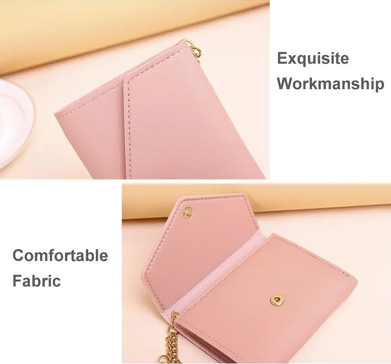 Elegant Compact Wallet with Tassel