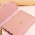 Elegant Compact Wallet with Tassel