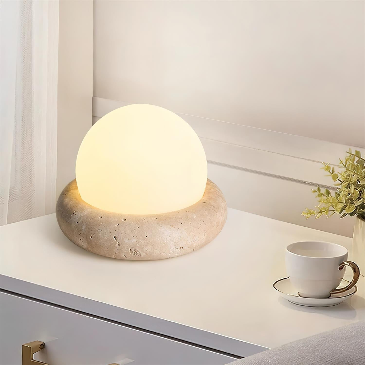 Travertine Table Lamp
