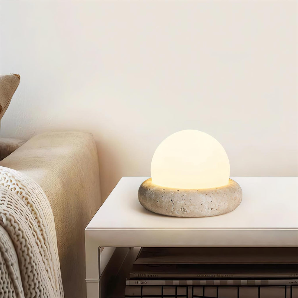 Travertine Table Lamp