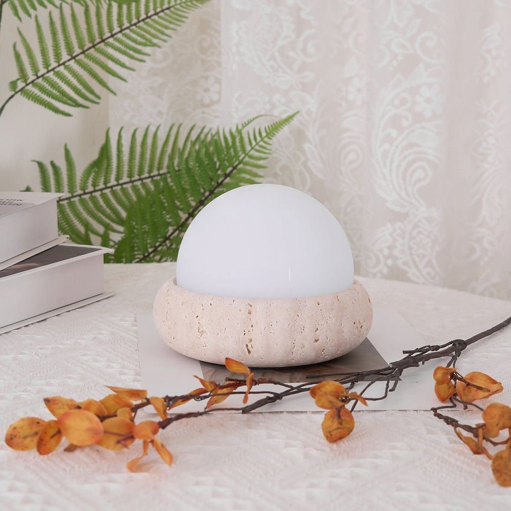 Travertine Table Lamp