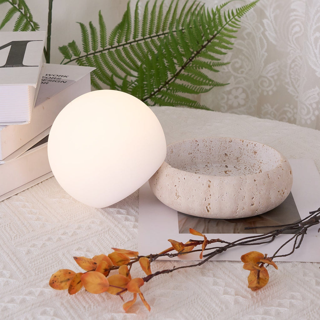 Travertine Table Lamp
