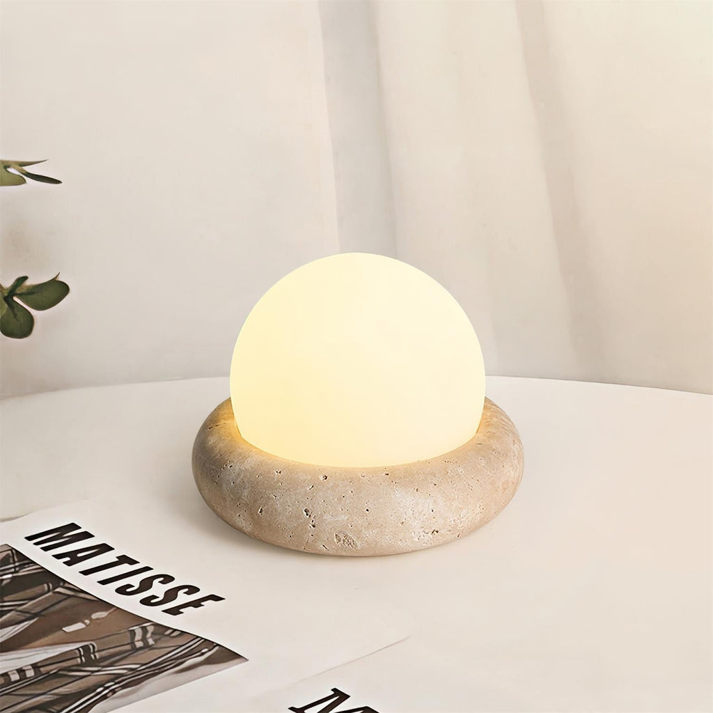 Travertine Table Lamp