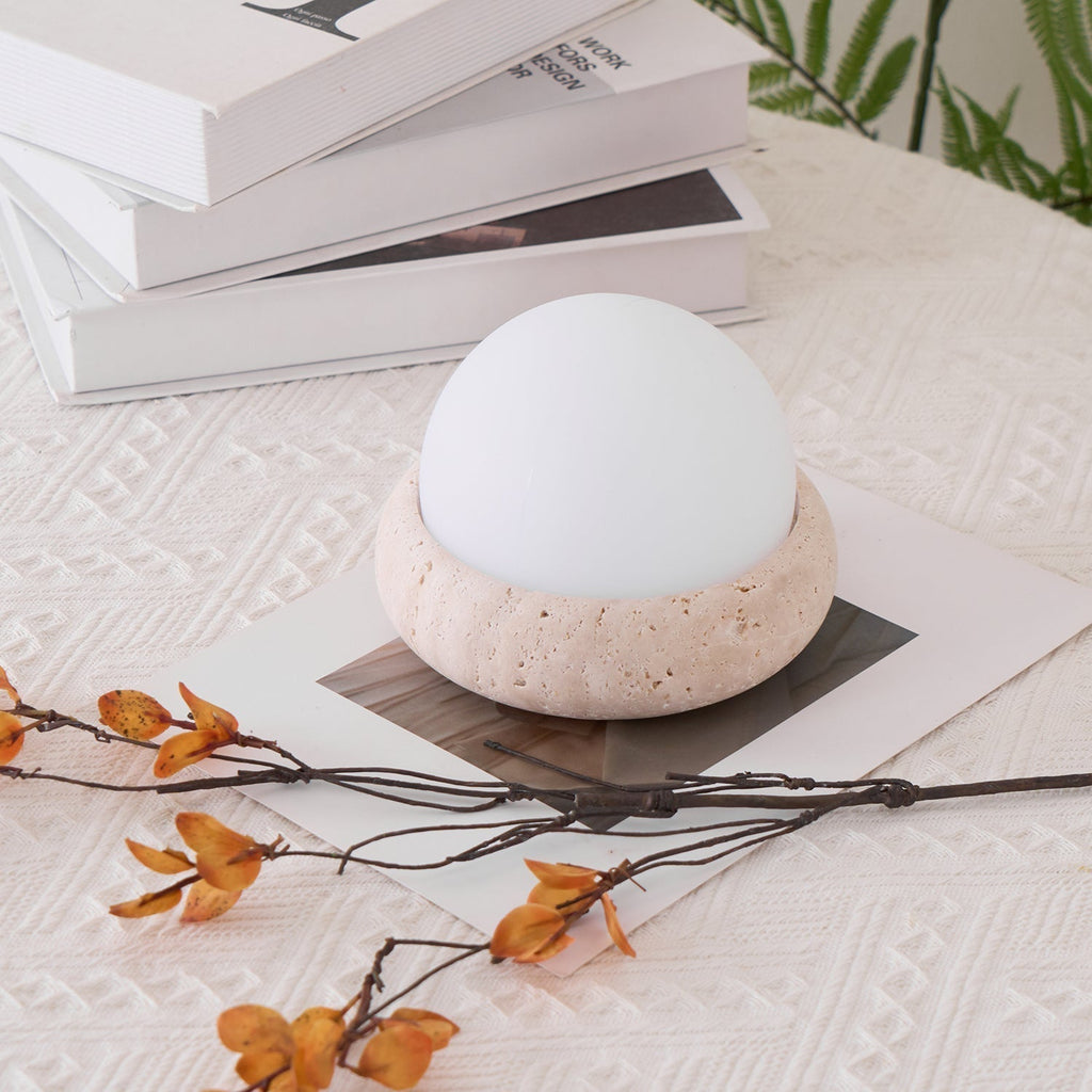 Travertine Table Lamp