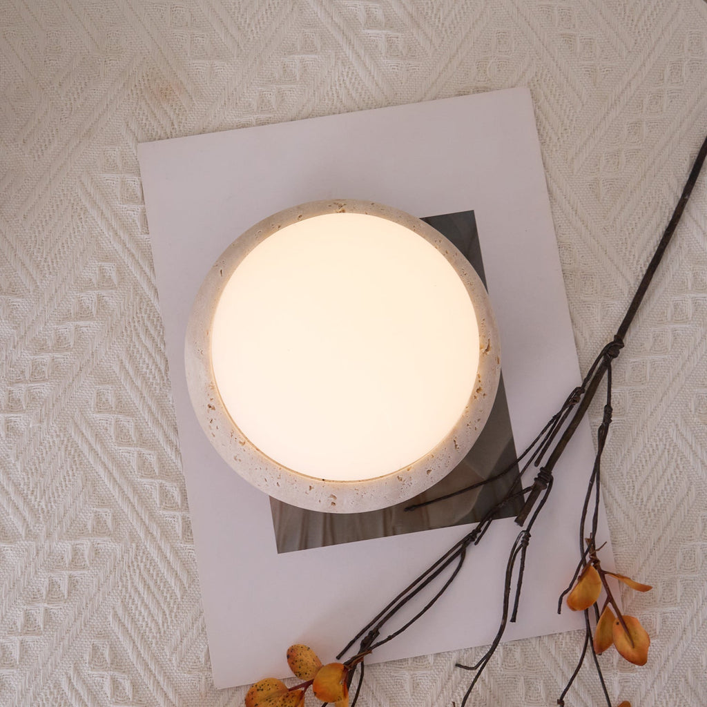 Travertine Table Lamp