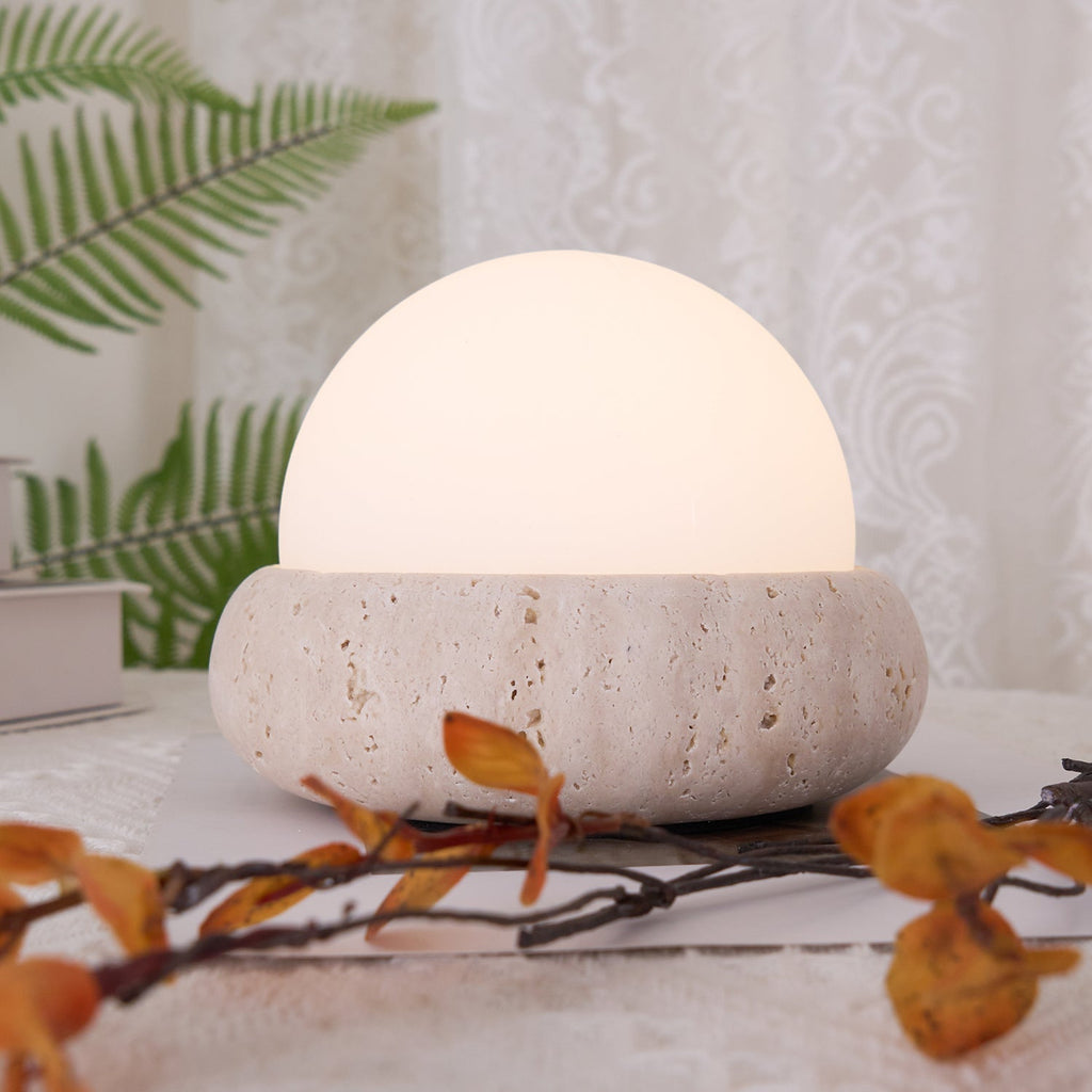 Travertine Table Lamp