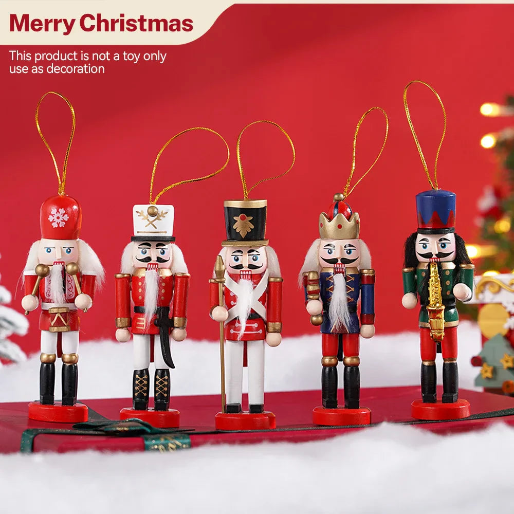 Mini Nutcracker Set | Christmas Tree Decoration 5 Pieces