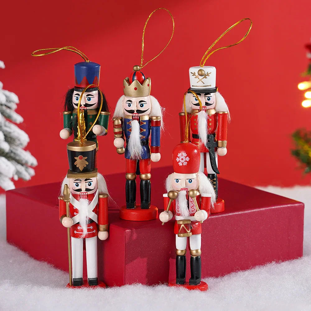 Mini Nutcracker Set | Christmas Tree Decoration 5 Pieces