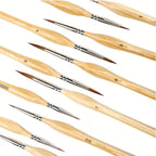 Miniature Detail Brush Set – 11-piece for modeling & art